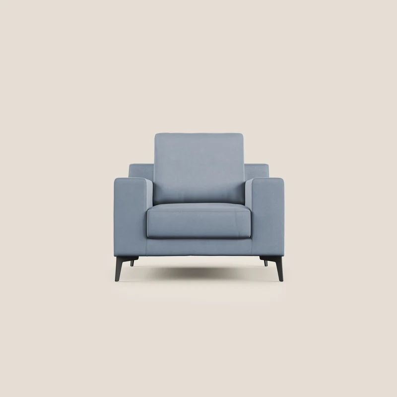 Prestige fauteuil moderne en microfibre détachable T11 sucre glace
