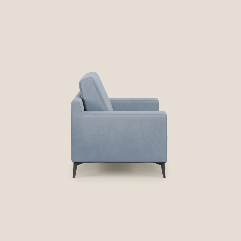 Prestige fauteuil moderne en microfibre détachable T11 sucre glace