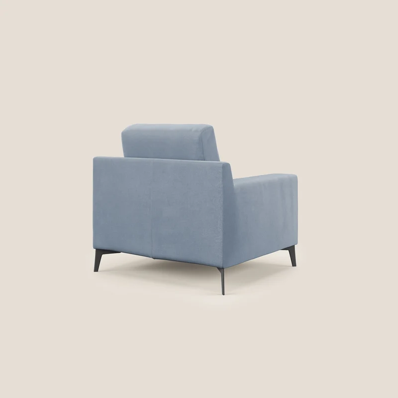Prestige fauteuil moderne en microfibre détachable T11 sucre glace