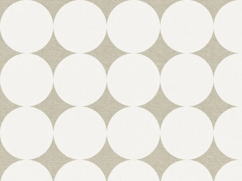Dot coussins géométriques en tissu hydrofuge blanc