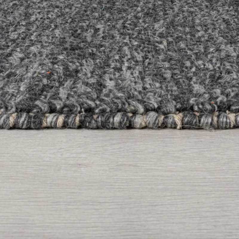 Tapis de couloir laine gris 60x230cm