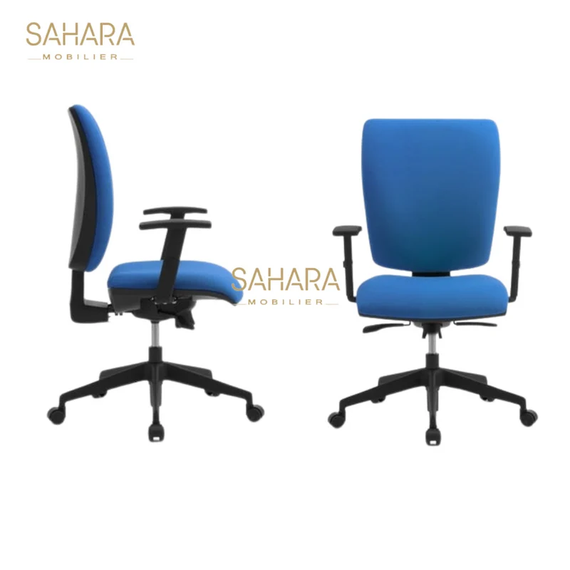 Fauteuil opérateur en tissu avec Accoudoirs B3619