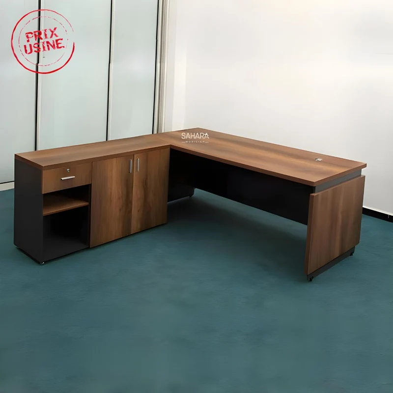 Pack Bureau ARLA ( Bureau 160cm avec Retour + Caisson + Bahut 160cm + Table Basse ) Réf B3614