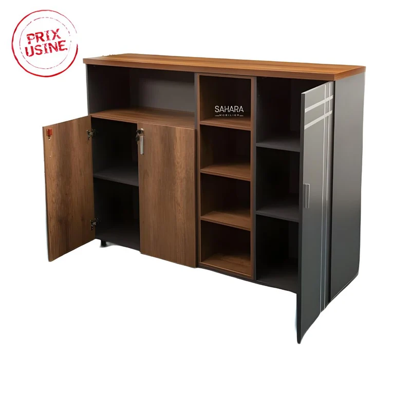 Pack Bureau ARLA ( Bureau 160cm avec Retour + Caisson + Bahut 160cm + Table Basse ) Réf B3614