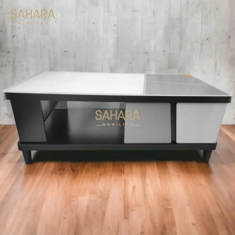 Table basse SlimLine avec rangement et 2 tiroir B3596