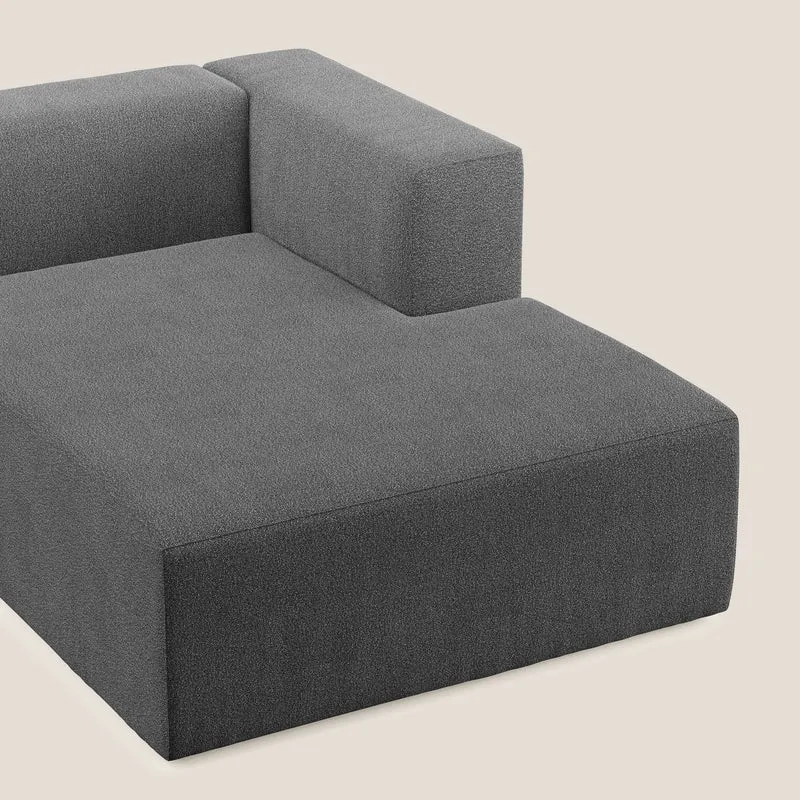 Nettuno module meridiénne en bouclette douce T07 anthracite