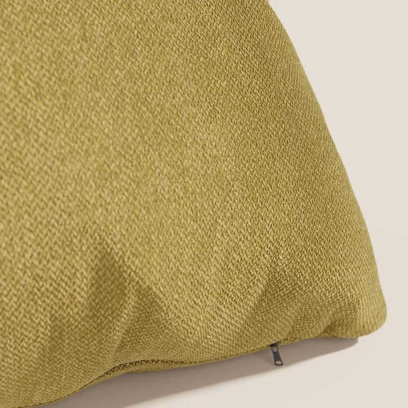 Sogno coussins carrés en tissu doux imperméable détachable T05 jaune