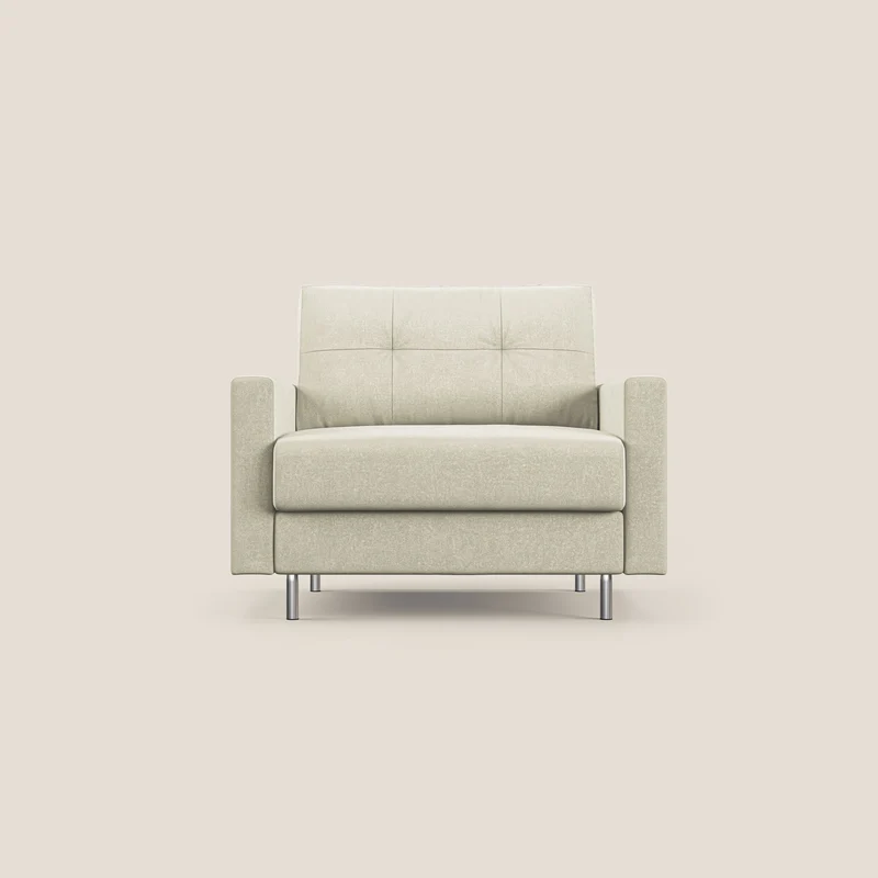 Megan fauteuil convertible en microfibre détachable T11 crème