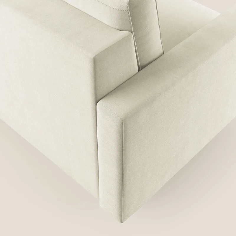 Megan fauteuil convertible en microfibre détachable T11 crème