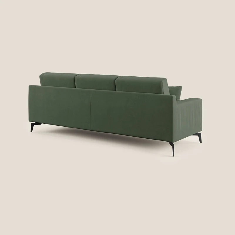 Prestige canapé d'angle moderne réversible en microfibre détachable T11 vert