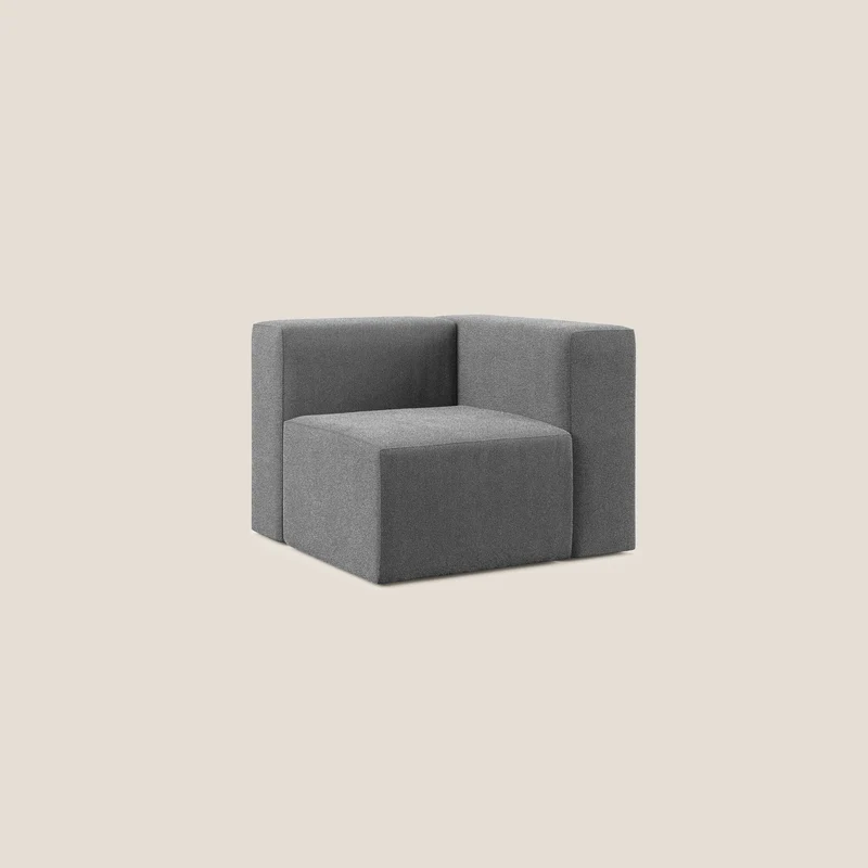 Nettuno module d'angle/latéral en bouclette douce T07 anthracite