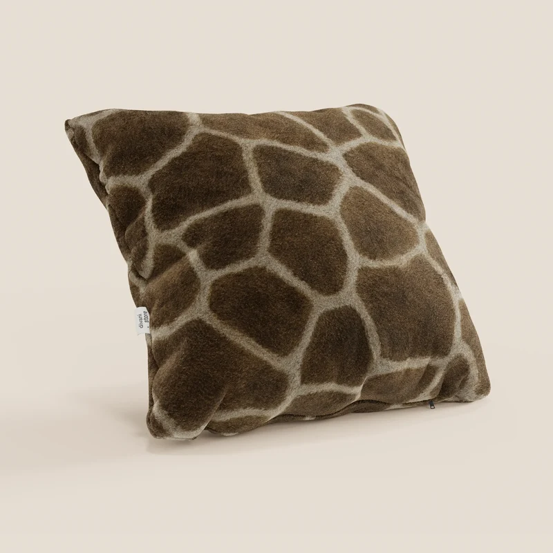 Wild coussins collection WILD en microfibre imperméable girafe