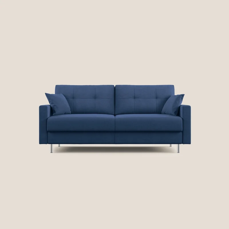 Megan canapé convertible en microfibre détachable T11 bleu