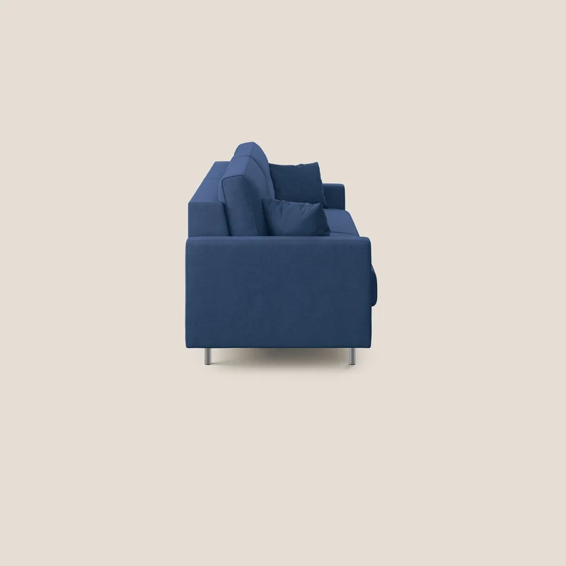 Megan canapé convertible en microfibre détachable T11 bleu
