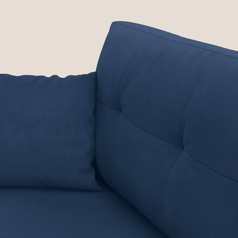 Megan canapé convertible en microfibre détachable T11 bleu
