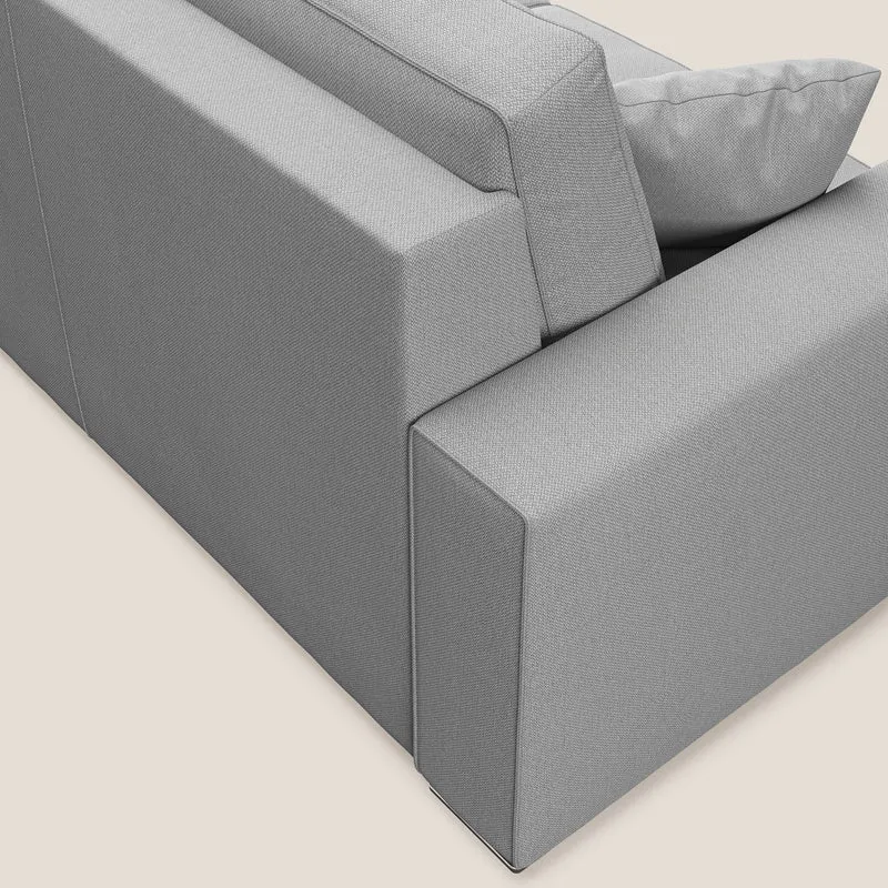 Dream Canapé convertible d'angle en tissu détachable T05 gris
