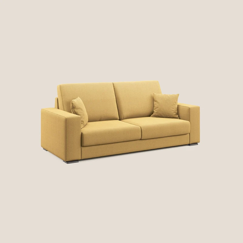 Marte canapé en tissu détachable et imperméable T08 jaune