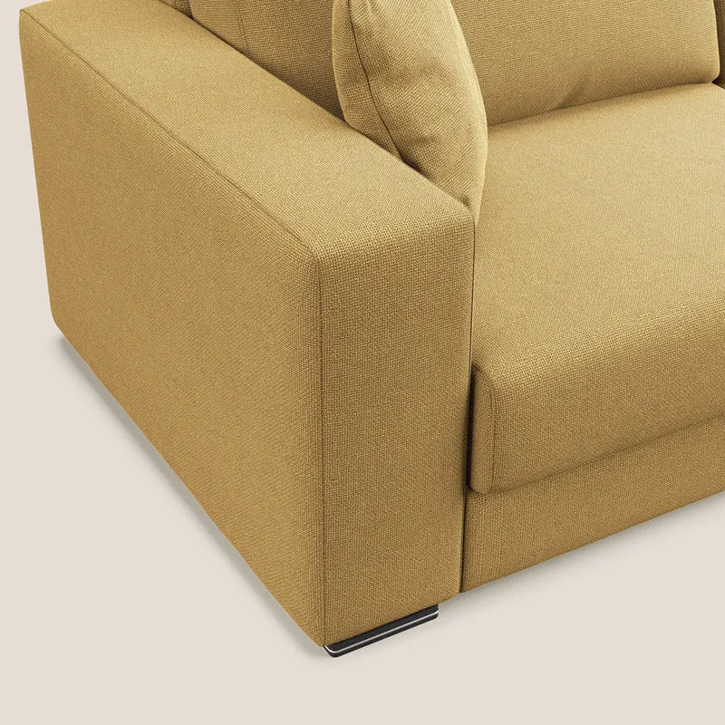 Marte canapé en tissu détachable et imperméable T08 jaune