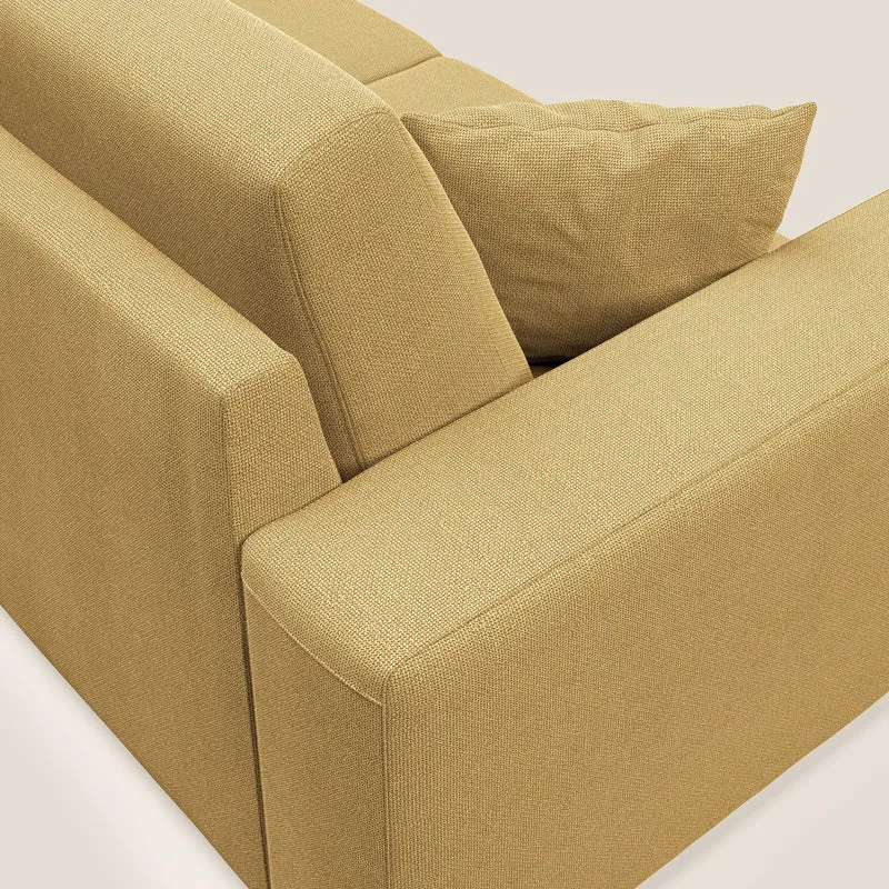 Marte canapé en tissu détachable et imperméable T08 jaune