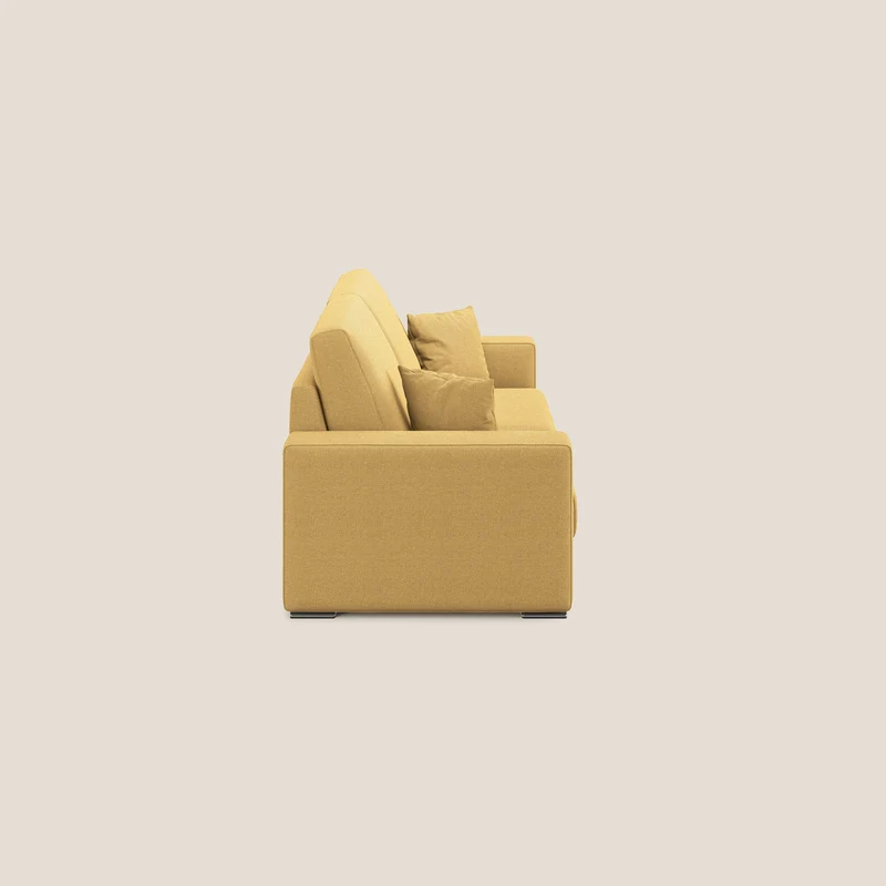 Marte canapé en tissu détachable et imperméable T08 jaune
