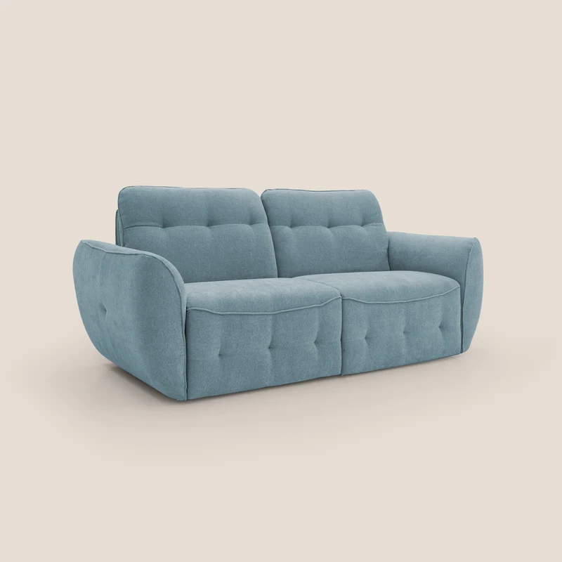 Cerbero canapé 2 ou 3 places en bouclette douce imperméable T07 sucre glace