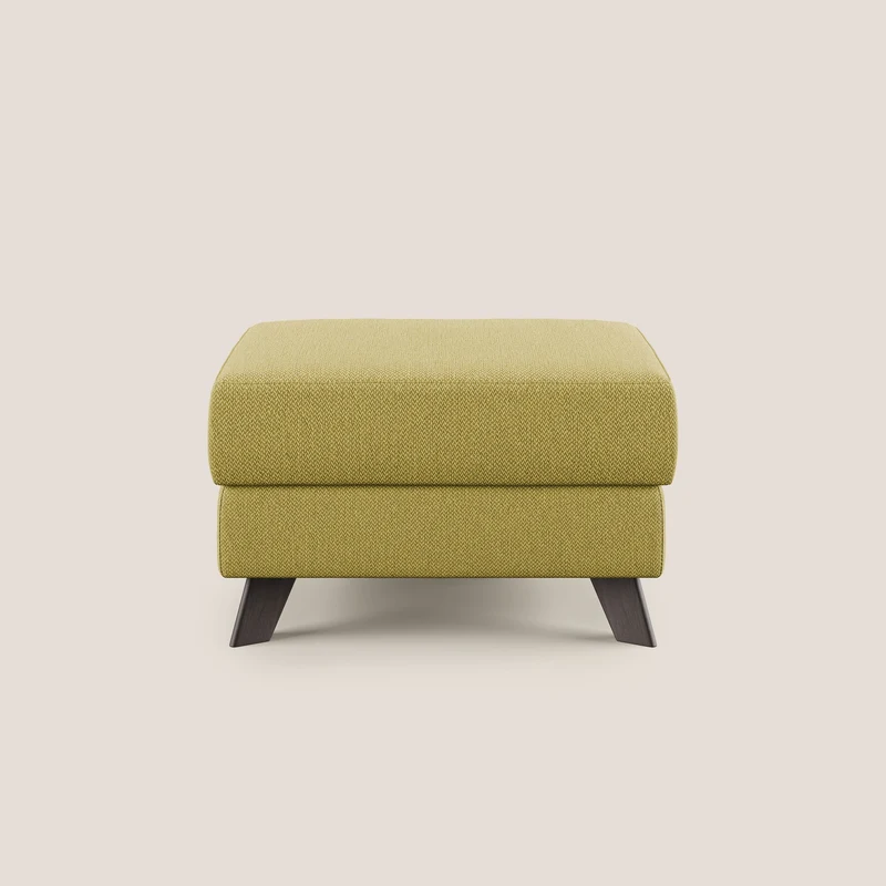 Moon Pouf coffre aux pieds hauts en tissu détachable avec l'eau T05 jaune