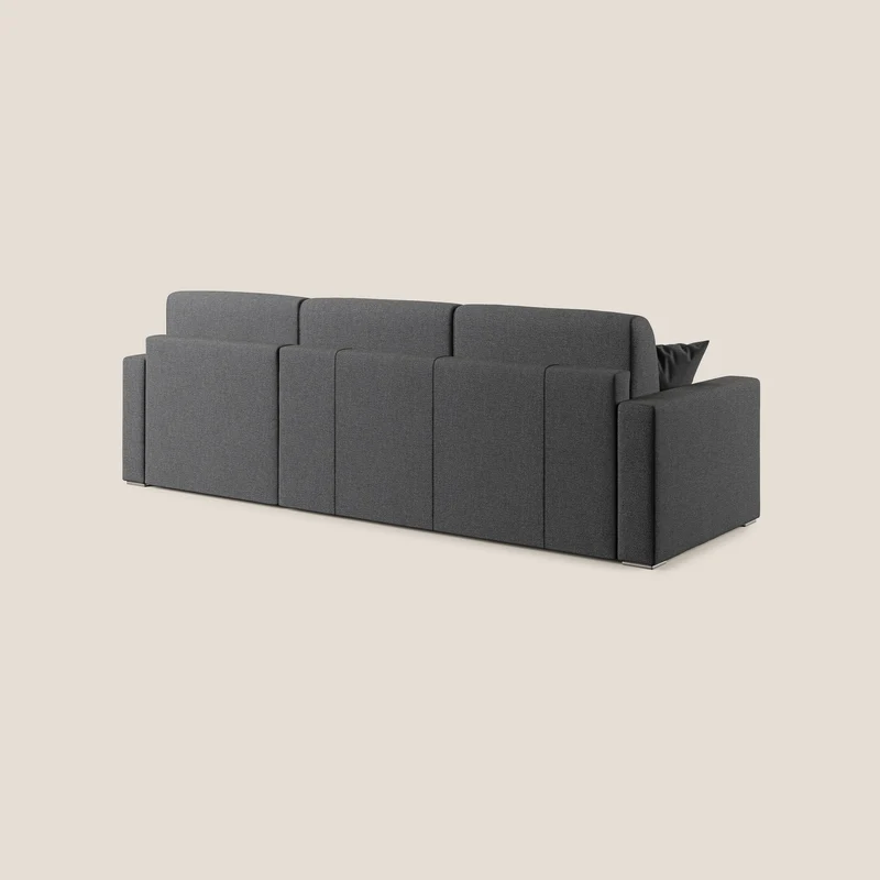 Best canapé-lit d’angle avec méridienne en tissu détachable QuickClean T08 anthracite