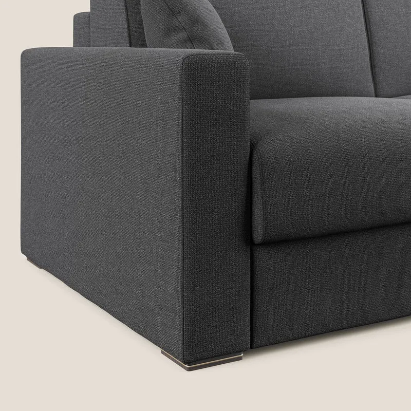 Best canapé-lit d’angle avec méridienne en tissu détachable QuickClean T08 anthracite