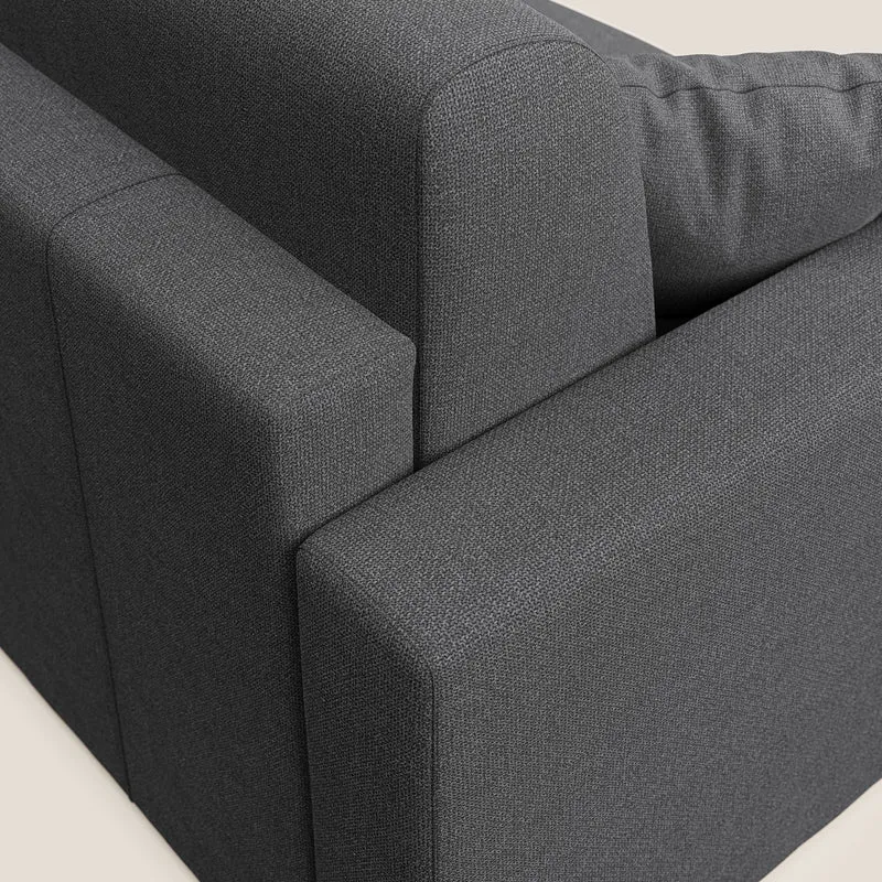 Best canapé-lit d’angle avec méridienne en tissu détachable QuickClean T08 anthracite