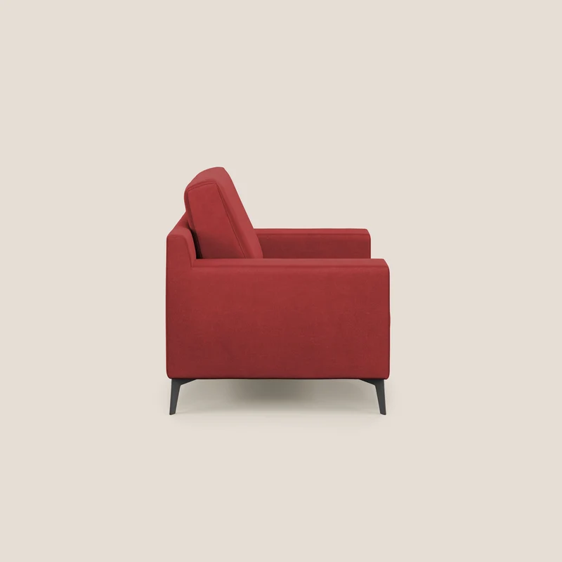 Prestige fauteuil moderne en microfibre détachable T11 rouge