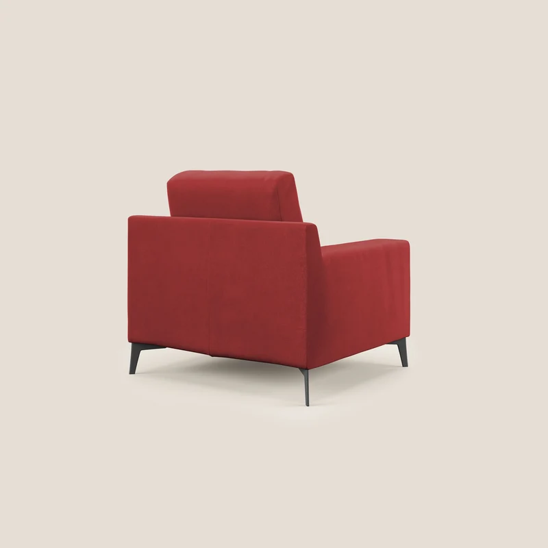 Prestige fauteuil moderne en microfibre détachable T11 rouge