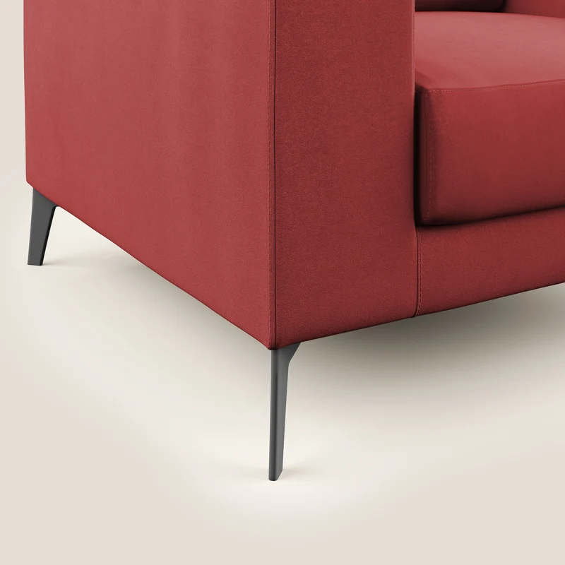 Prestige fauteuil moderne en microfibre détachable T11 rouge