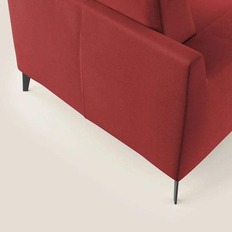 Prestige fauteuil moderne en microfibre détachable T11 rouge