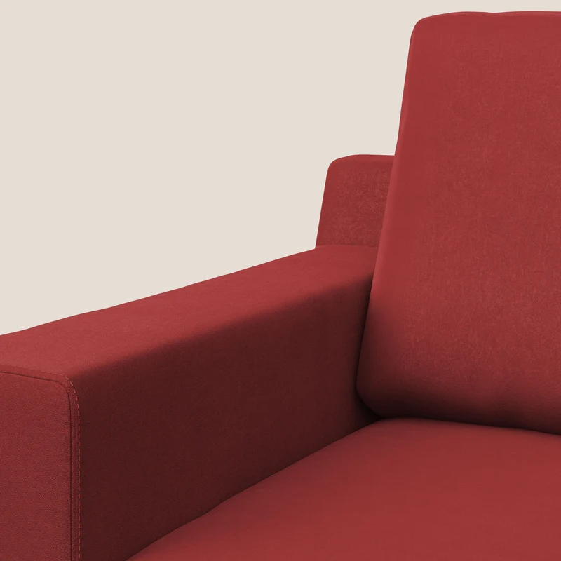 Prestige fauteuil moderne en microfibre détachable T11 rouge