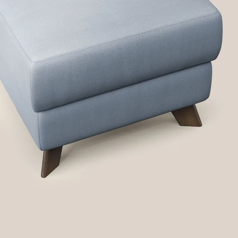 Moon Pouf coffre aux pieds hauts en microfibre imperméable T11 sucre glace