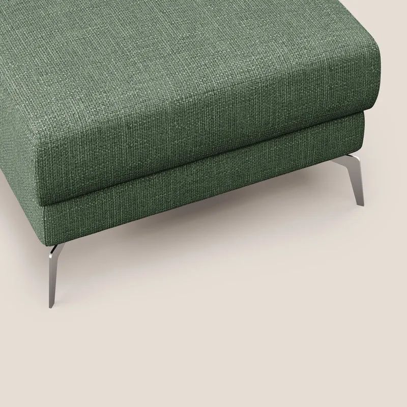 Star Pouf avec pieds hauts en tissu imperméable doux entrelacé T06 vert