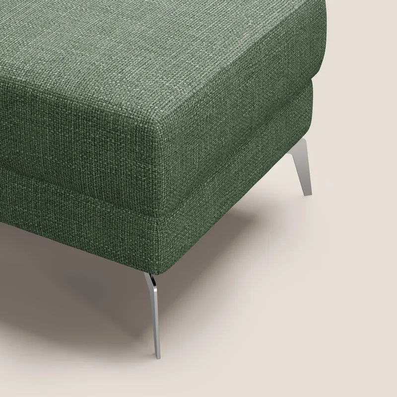 Star Pouf avec pieds hauts en tissu imperméable doux entrelacé T06 vert