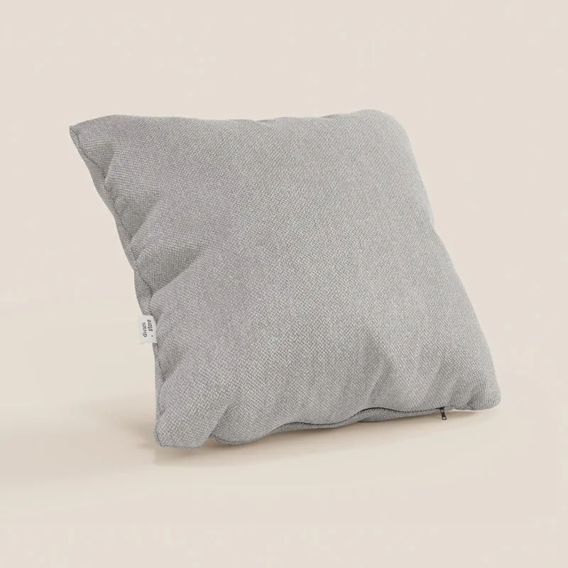Sogno coussins carrés en tissu doux imperméable détachable T05 gris