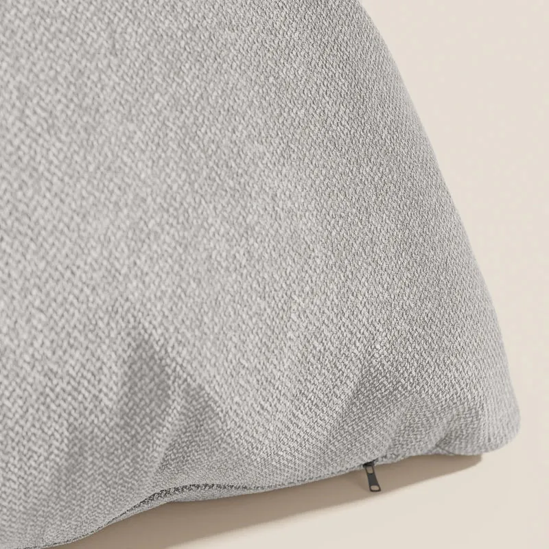 Sogno coussins carrés en tissu doux imperméable détachable T05 gris