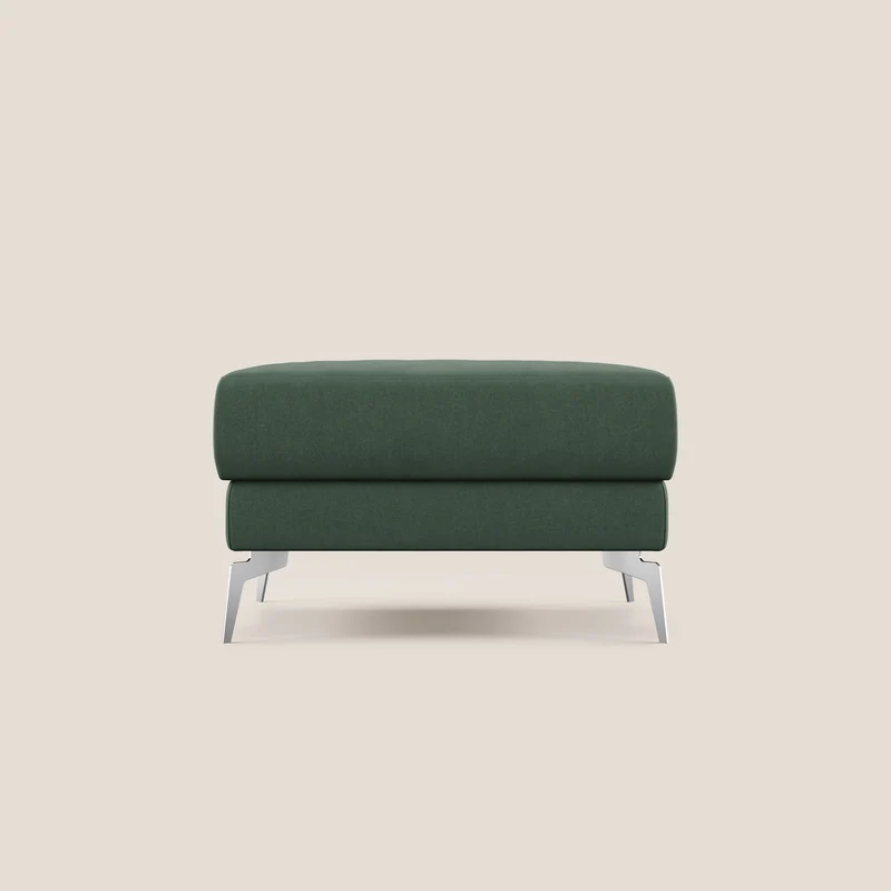 Star Pouf avec pieds hauts en microfibre imperméable T11 vert