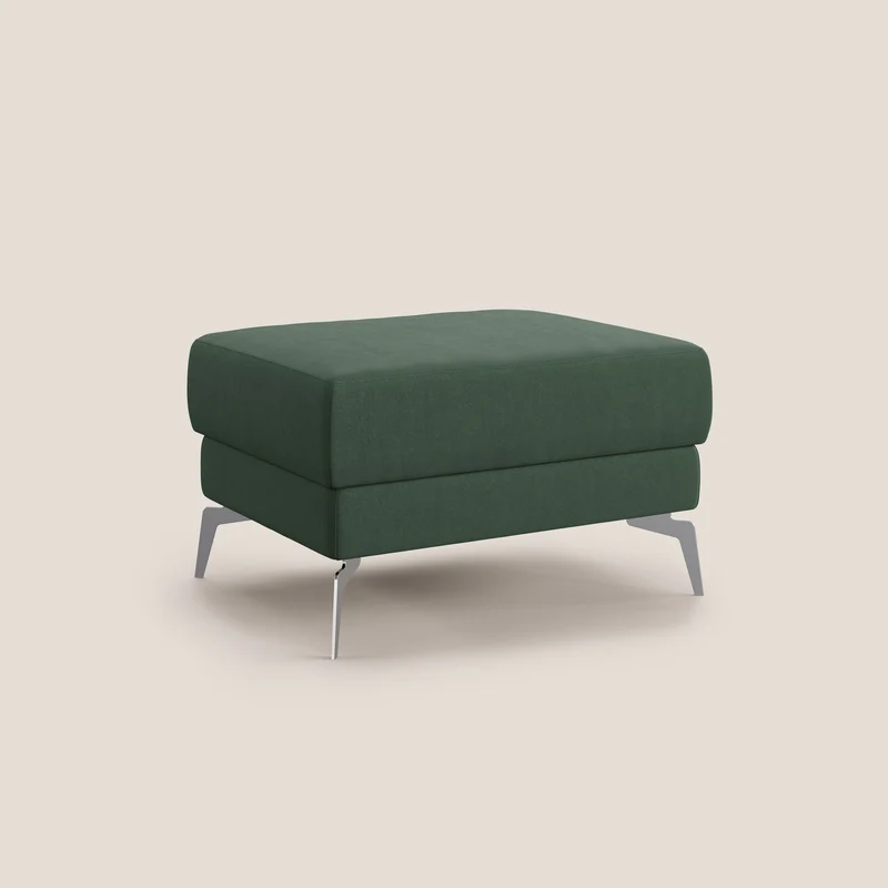 Star Pouf avec pieds hauts en microfibre imperméable T11 vert
