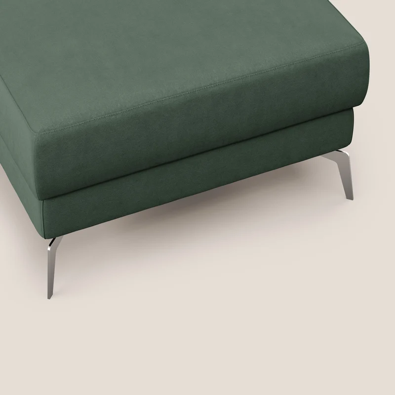 Star Pouf avec pieds hauts en microfibre imperméable T11 vert
