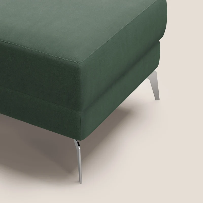 Star Pouf avec pieds hauts en microfibre imperméable T11 vert