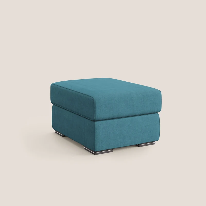 Sun pouf coffre en tissu imperméable T02 bleu ciel