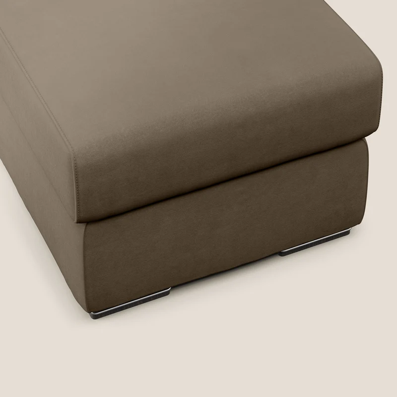 Sun pouf coffre en microfibre détachable T11 marron
