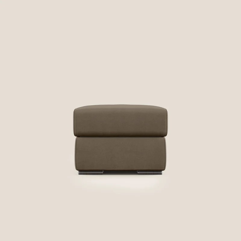 Sun pouf coffre en microfibre détachable T11 marron