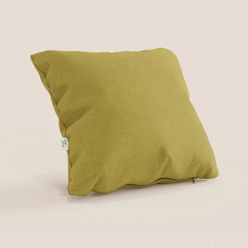 Honey coussin disponible en plusieurs couleurs, réalisé en tissu imperméable similaire au coton T13 jaune