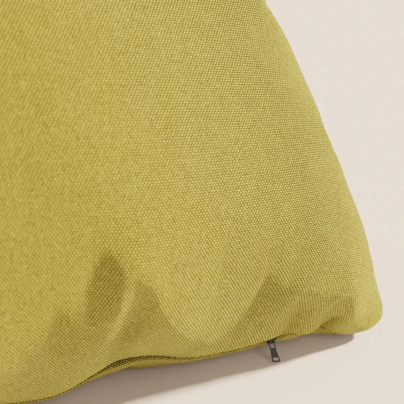 Honey coussin disponible en plusieurs couleurs, réalisé en tissu imperméable similaire au coton T13 jaune
