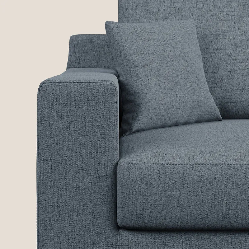 Michael Canapé d'angle REVERSIBLE en tissu imperméable T03 bleu