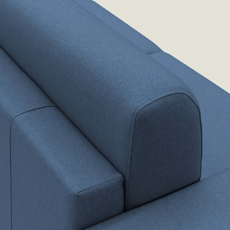 Chris Canapé convertible en tissu imperméable T13 bleu